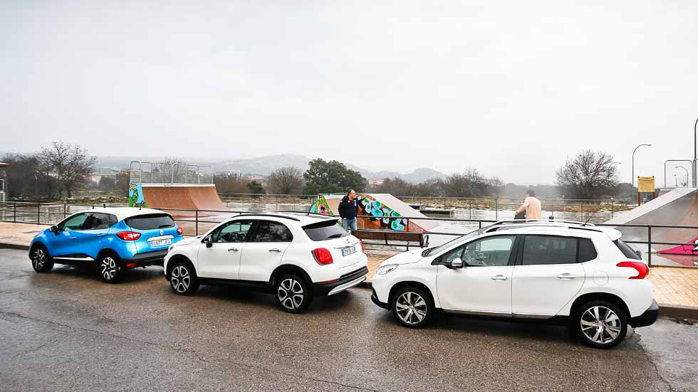 Fiat 500X, Peugeot 2008, Renault Captur: elige tu SUV urbano