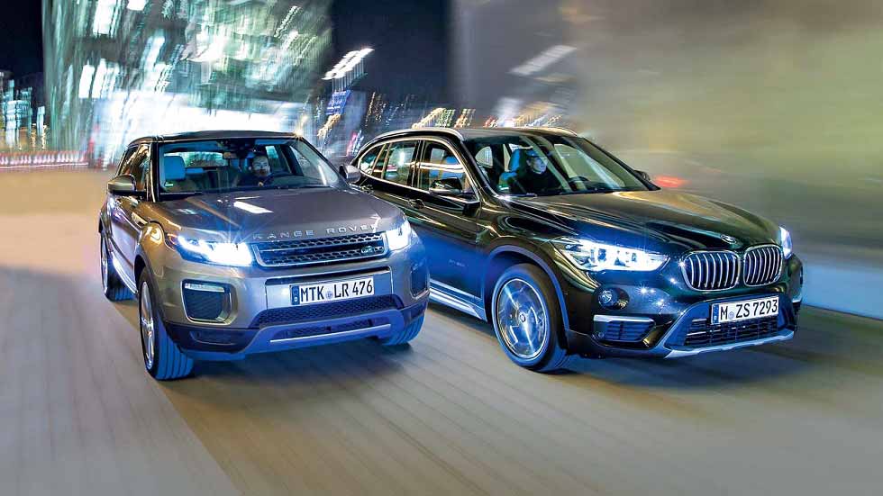 BMW X1 20d xDrive Aut. contra Range Rover Evoque 2.0 TD4 4x4 Aut.