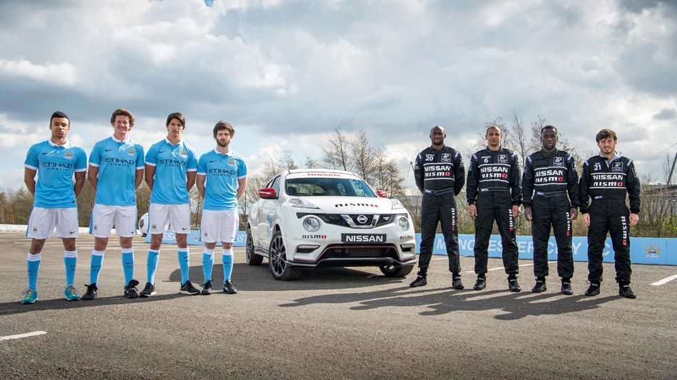 Los futbolistas del Manchester City conducen el Nissan Juke Nismo RS (vídeo)