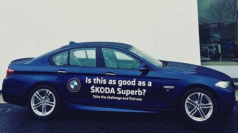 Te dejan un BMW Serie 5 para comprarte un Skoda Superb