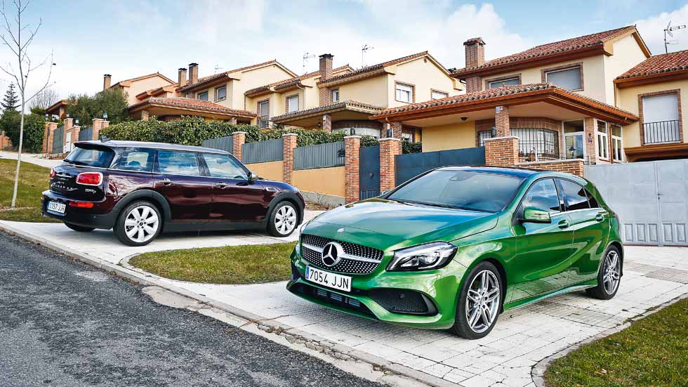 Mercedes A 200 d y Mini Clubman Cooper D: dos compactos con estilo