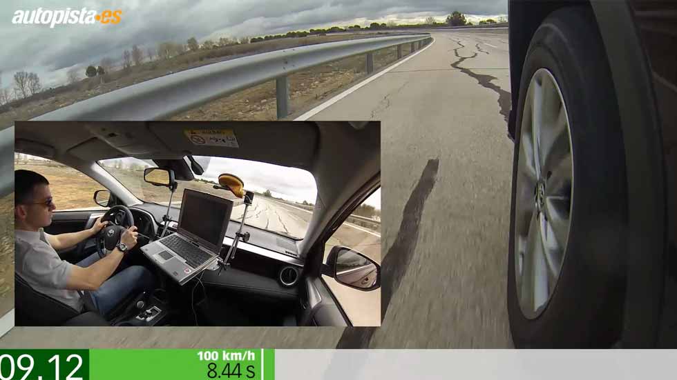 Toyota RAV4 hybrid AWD: aceleración y frenada (vídeo)