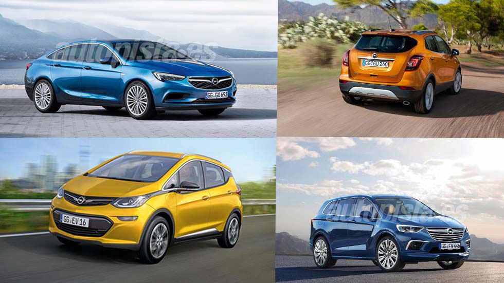 Los nuevos Opel que llegarán hasta 2018