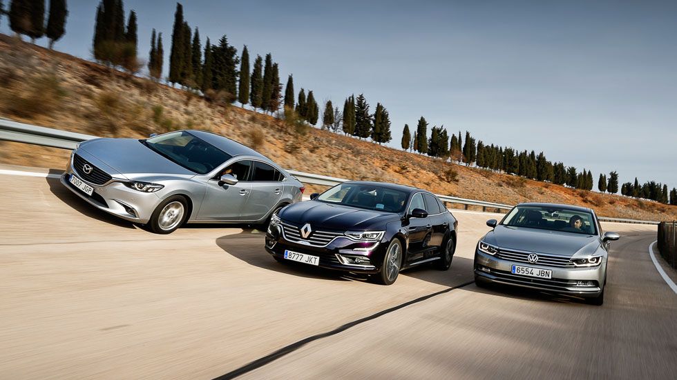 Mazda 6, Renault Talisman y VW Passat: buscamos la mejor berlina