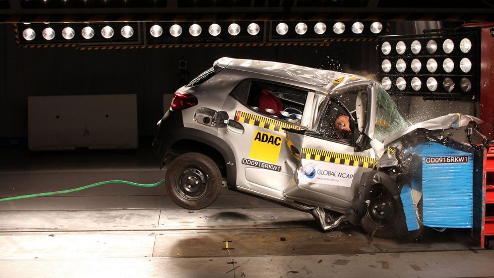 Cinco coches, con 0 estrellas de seguridad en pruebas de choque