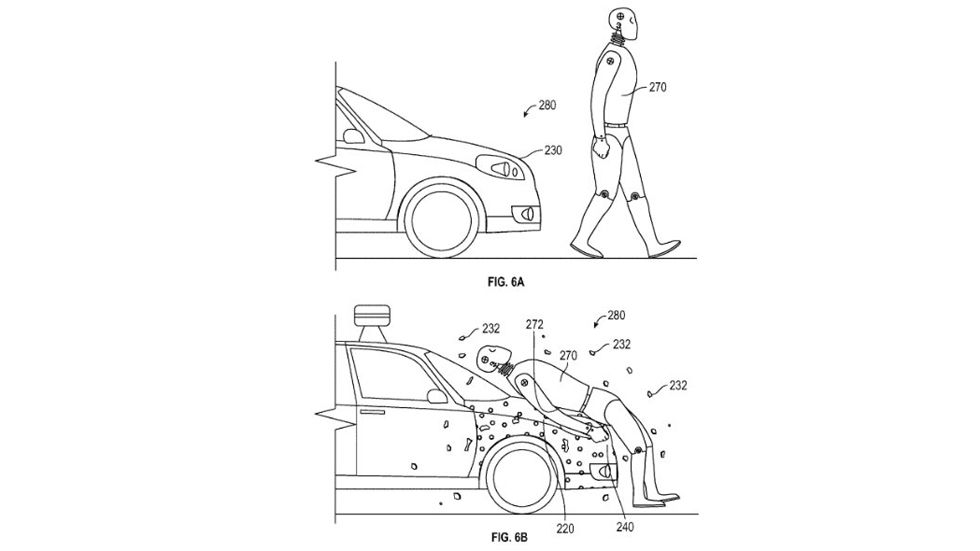 Google patenta un capó pegajoso para proteger a los peatones