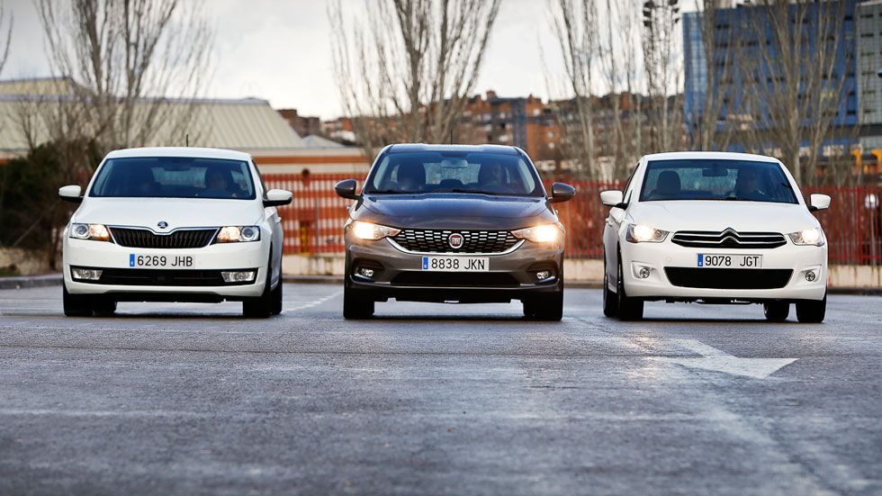 Citroën C-Elysée, Fiat Tipo y Skoda Rapid: buenos, baratos y...