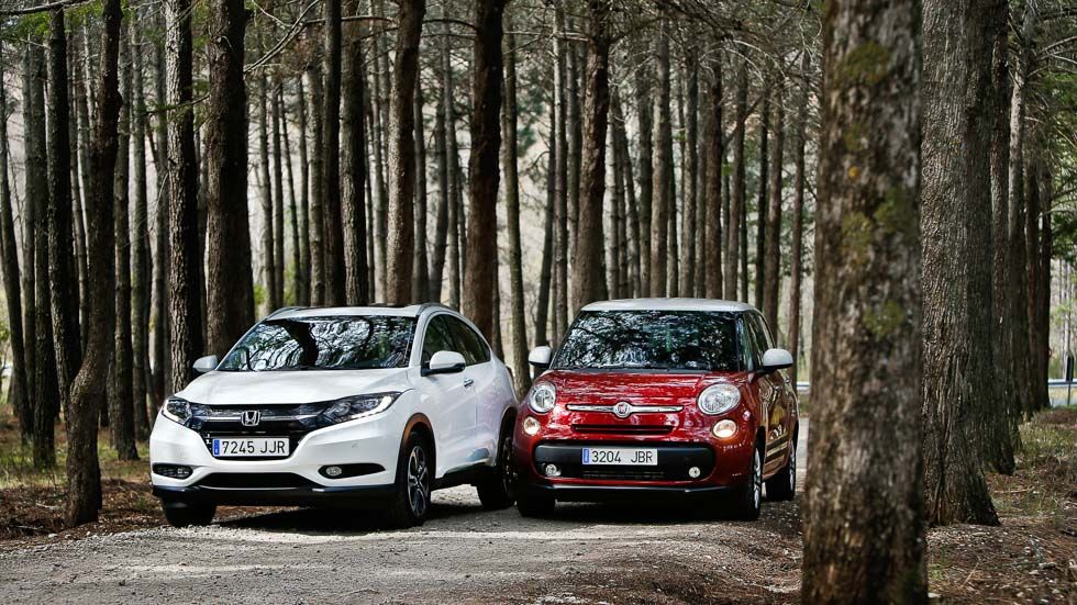 Honda HR-V 1.6 i-DTEC vs Fiat 500L Living 1.6 Mjet: ¡gigantes!