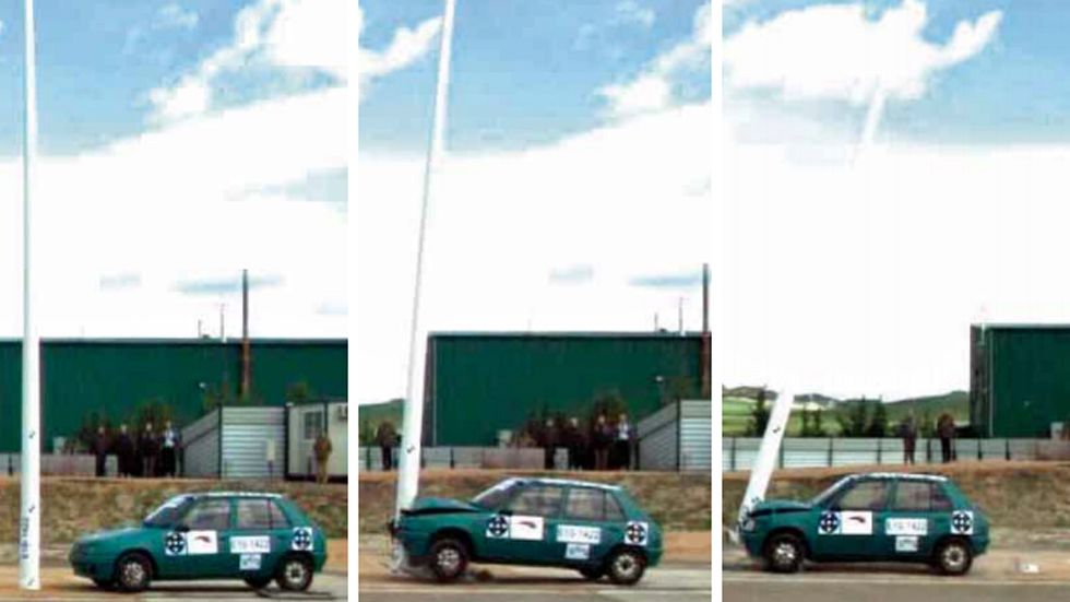 Columnas de iluminación frangibles: seguridad pasiva para los conductores
