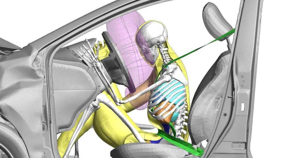 Dummies virtuales infantiles para las pruebas de choque