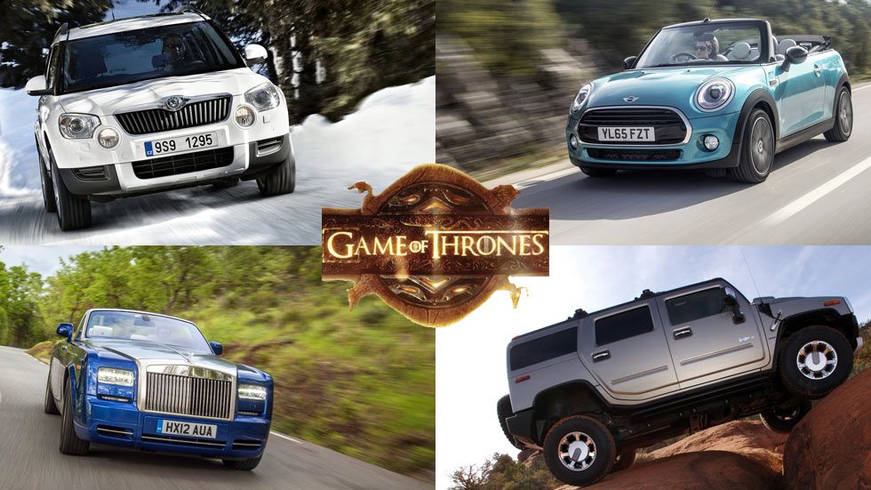 Los coches de los protagonistas de Juego de Tronos