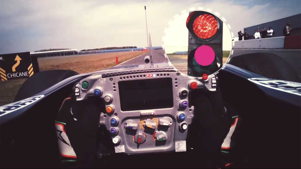 ¿Dónde miran los ojos de un piloto de Fórmula 1? (vídeo)