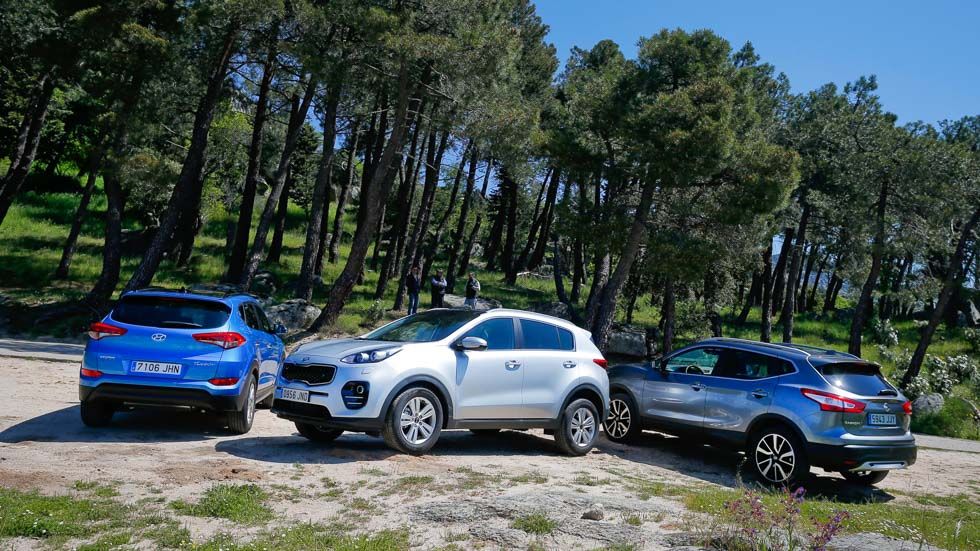 Hyundai Tucson, Kia Sportage y Nissan Qashqai, ¿cuál es mejor?