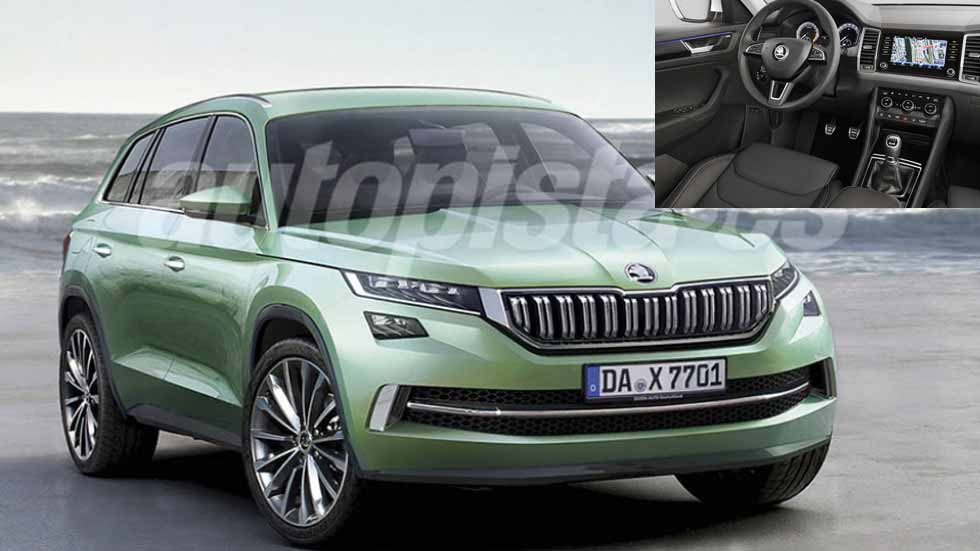 Skoda Kodiaq, primeras fotos de su interior