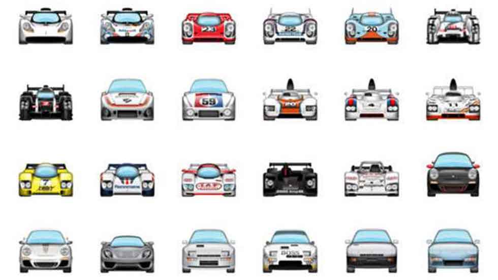 Envía emoticonos de tu Porsche favorito a tus amigos por WhatsApp