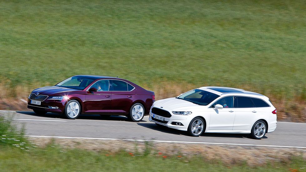 Ford Mondeo TDCI/180 Sportbreak AWD y Skoda Superb TDI/190 4x4: ¿cuál es mejor?