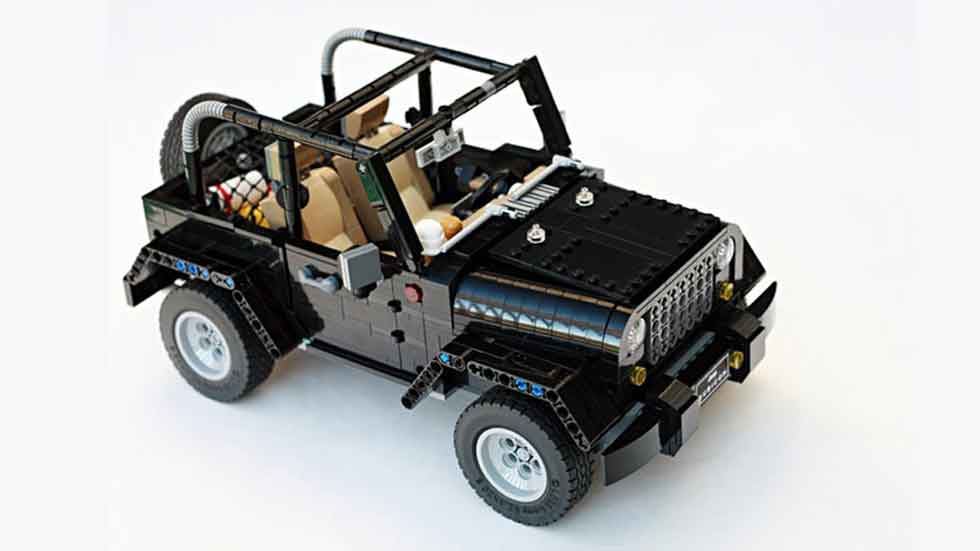 Los Land Rover Discovery y Jeep Wrangler con piezas de Lego