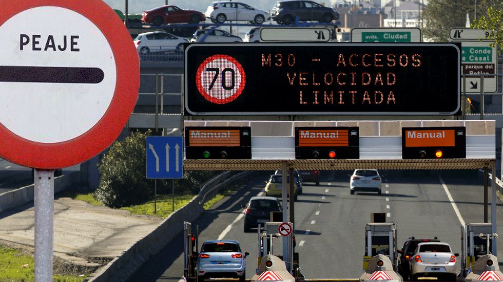 Madrid instalará peajes "eventuales" en los accesos en la M-30