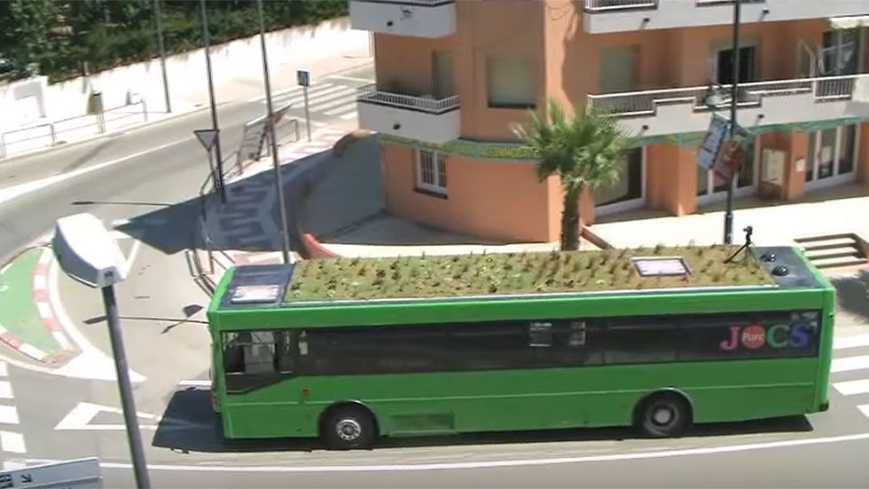 Madrid tendrá autobuses con jardines en el techo