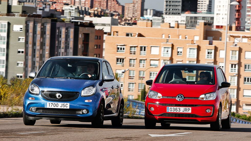 Smart Forfour 1.0 vs Volkswagen Up! 1.0: personalidad urbana