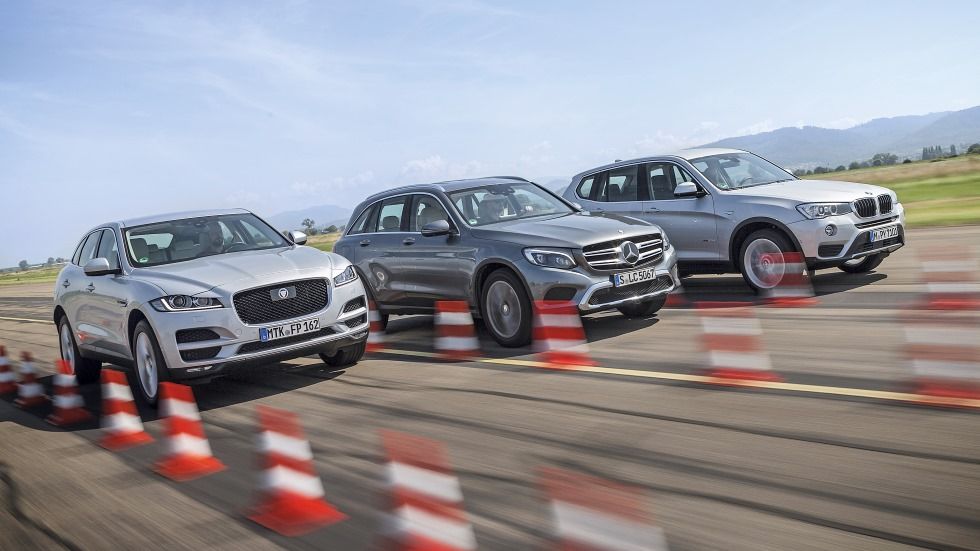 Comparativa: BMW X3, Mercedes GLC y Jaguar F-Pace, ¿cuál es mejor?