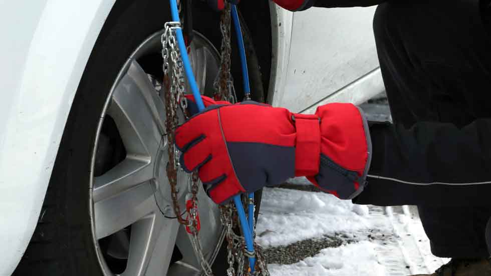 Dudas: ¿en qué ruedas deben ir colocadas las cadenas para la nieve?