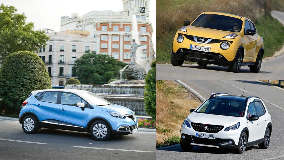 Nissan Juke, Peugeot 2008 y Renault Captur, ¿qué SUV es mejor?