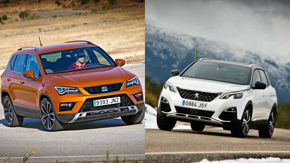 Peugeot 3008 1.2 PureTech vs Seat Ateca 1.0 TSI, ¿qué SUV es mejor?