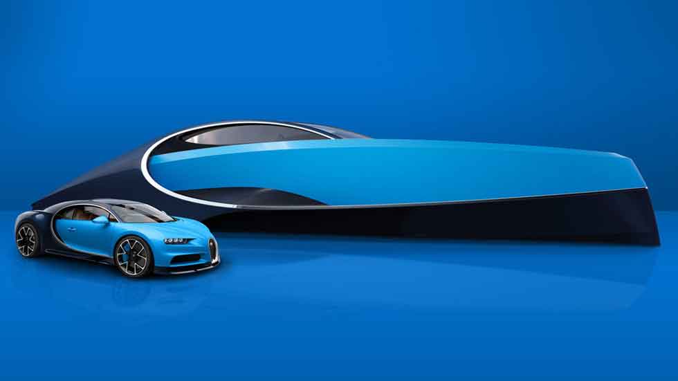 El Bugatti Chiron también navega