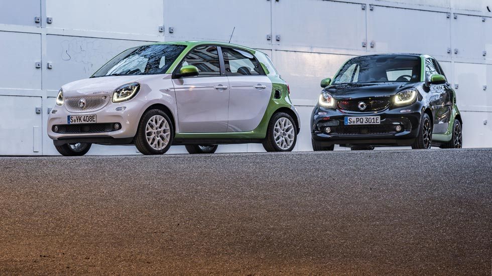 Smart ed eléctricos Fortwo y Forfour, precios para España
