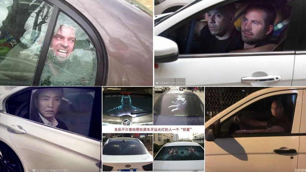 ¡Increíbles! La nueva moda de pegatinas parasol en los coches