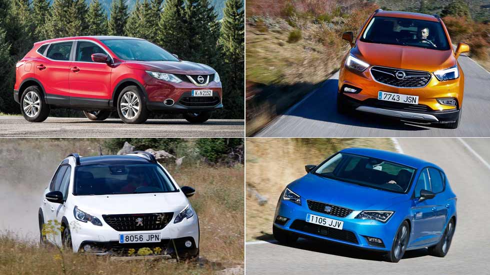 Los 10 coches y los 10 SUV más vendidos del momento