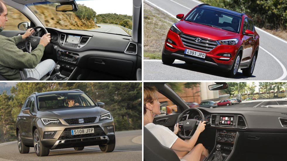 Hyundai Tucson 1.7 CRDi vs Seat Ateca 1.6 TDI, ¿qué SUV Diesel es mejor?