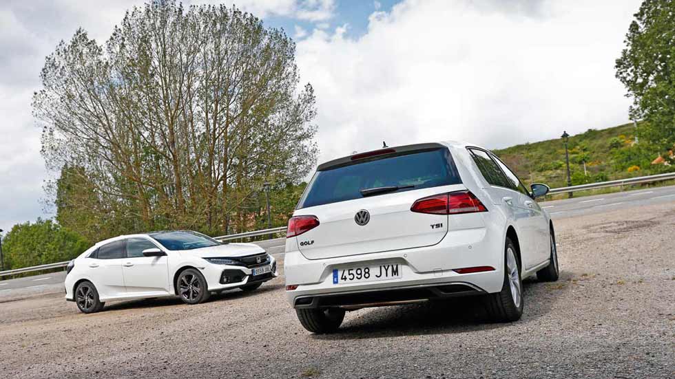 Revista Autopista 3.015: VW Golf 1.0 TSI vs Honda Civic 1.0 Turbo VTEC