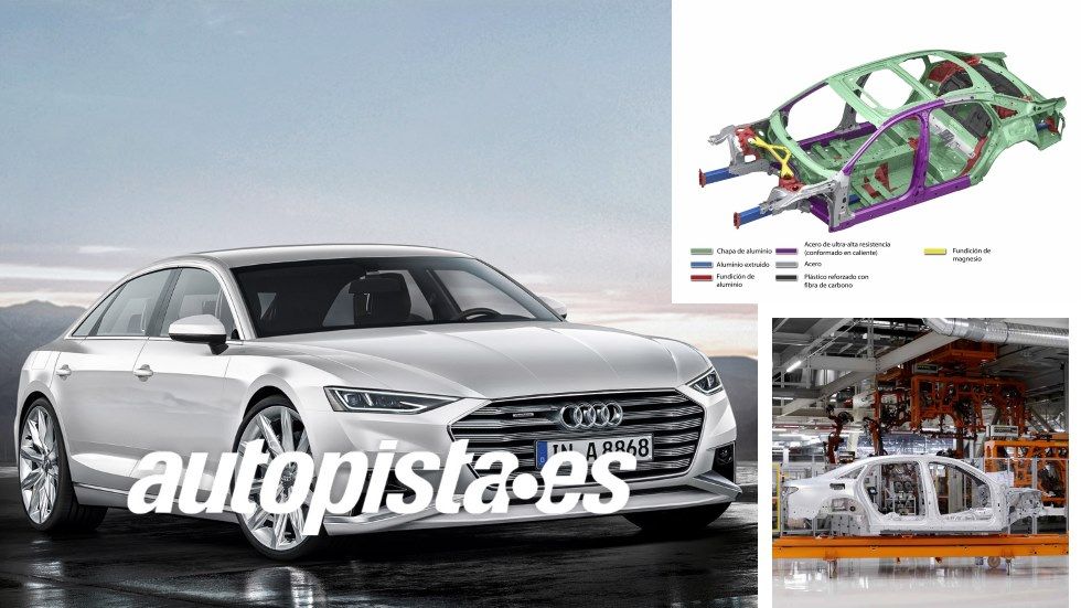 La arquitectura del nuevo Audi A8: aluminio... y mucho más
