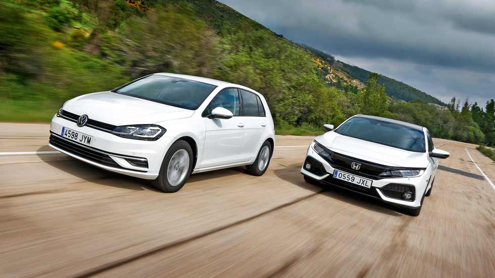 Honda Civic 1.0 I-VTEC Turbo vs VW Golf 1.0 TSI, ¿cuál es mejor?