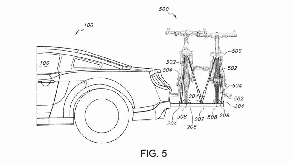 Ford patenta un sistema retráctil para transportar bicicletas
