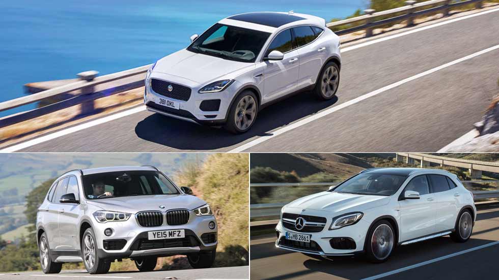 Jaguar E-Pace, BMW X1 y Mercedes GLA, ¿cuál será mejor SUV?