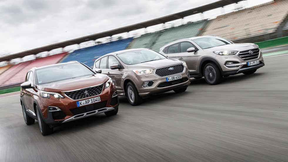 Peugeot 3008, Hyundai Tucson y Ford Kuga: ¿qué SUV es mejor?