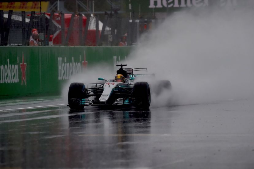 GP de Italia: pole position para Hamilton bajo la intensa lluvia