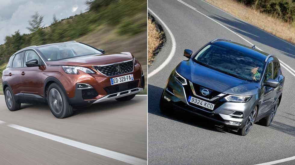 Nissan Qashqai 1.2 DIG-T vs Peugeot 3008 1.2 Puretech. ¿Qué SUV interesa más?