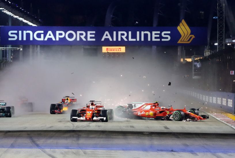 GP de Singapur: victoria inesperada de Hamilton y Sainz ¡cuarto!