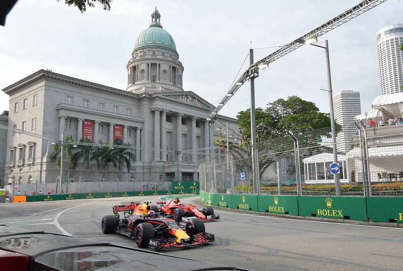 GP de Singapur: gran igualdad en la sesión libre del sábado
