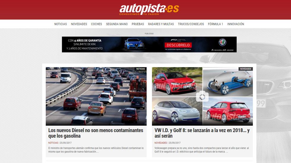 Autopista.es estrena diseño, con más servicios y nuevas herramientas para el usuario