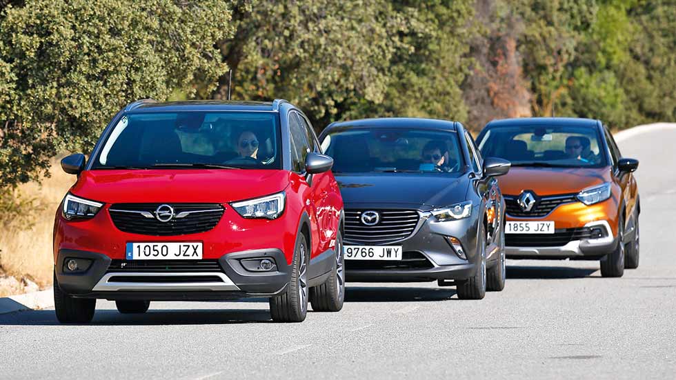Renault Captur, Opel Crossland X y Mazda CX-3: ¿cuál es el mejor SUV pequeño?