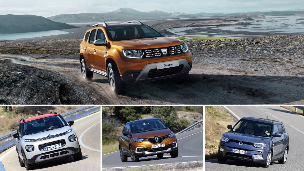 Dacia Duster 2018 frente a sus principales rivales SUV más baratos