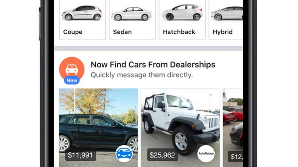 Facebook también venderá coches: se asocia a concesionarios