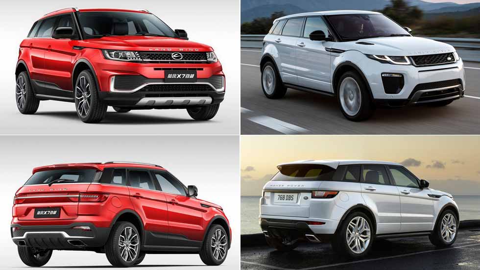 Landwind X7 2018: el SUV chino sigue siendo una copia del Range Rover Evoque