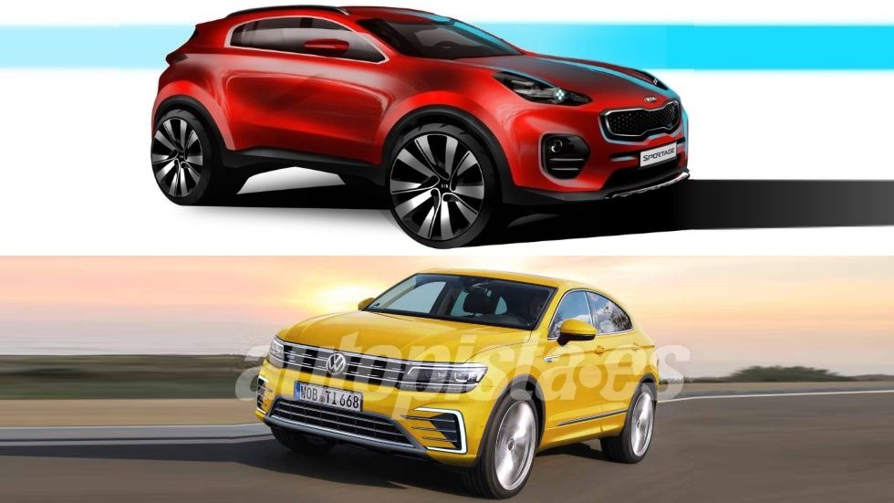 Kia Sportage Coupé vs VW Tiguan Coupé: el gran duelo SUV que viene