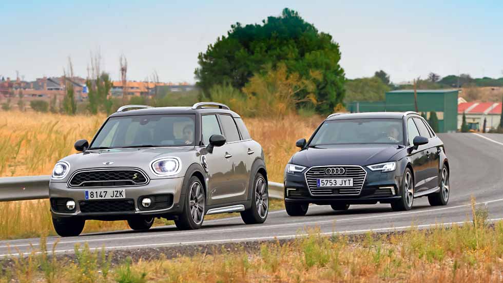 Comparativa: Audi A3 vs Mini Countryman, duelo de híbridos enchufables